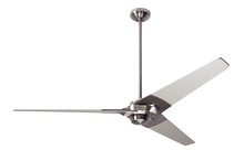 Modern Fan Co. TOR-BN-62-GY-NL-002 - Torsion Fan; Bright Nickel Finish; 62" Graywash Blades; No Light; Fan Speed and Light Control (3
