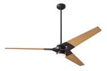 Modern Fan Co. TOR-DB-62-MP-271-002 - Torsion Fan; Dark Bronze Finish; 62&#34; Maple Blades; 17W LED; Fan Speed and Light Control (3-wire)