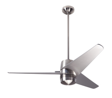 Modern Fan Co. VEL-BN-48-DK-NL-WC - Velo DC Fan; Bright Nickel Finish; 48&#34; Dark Blades; No Light; Wall Control