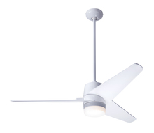 Modern Fan Co. VEL-GW-48-DK-853-WC - Velo DC Fan; Gloss White Finish; 48&#34; Dark Blades; 17W LED; Wall Control