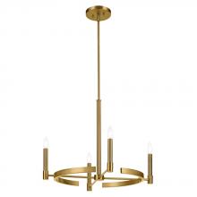 Kichler 52426BNB - Tolani 20.25&#34; 4-Light Chandelier in Brushed Natural Brass