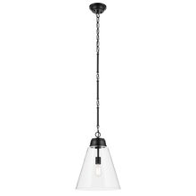Kichler 52662BKCLR - Marsailli 19.75&#34; 1-Light Large Pendant with Clear Glass in Black