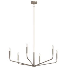 Kichler 52719NI - Madden 38 Inch 6 Light Chandelier in Brushed Nickel