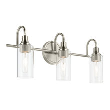 Kichler 55211NI - Kavi 23&#34; 3-Light Vanity Light with Clear Glass in Brushed Nickel