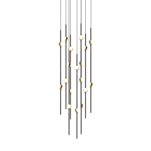 Sonneman 2012.33W-22-J20 - Aries 12&#34; Round LED Pendant (2200K) w/20&#39; Cords