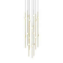 Sonneman 2012.38W-27-J20 - Aries 12&#34; Round LED Pendant (2700K) w/20&#39; Cords