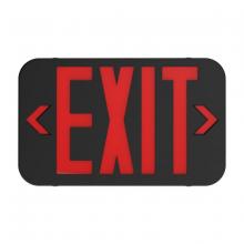 Dual-Lite, a Hubbell affiliate CARB - EXIT SIGN RED LETTER BLACK HSG AC