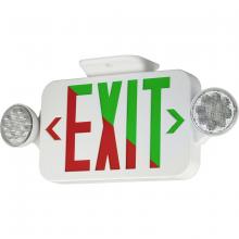 Dual-Lite, a Hubbell affiliate CCRB - EM EXIT COMBO BLK HSG RED LETTER