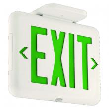 Dual-Lite, a Hubbell affiliate EVEUGW - Standard AC Exit green LTRs WH HSG