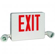 Dual-Lite, a Hubbell affiliate HCXURW-0-RC12 - HCX EXIT W/O LMP HEADS RED LED UNV WH
