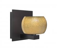 Besa Lighting 1WF-KENOGD-LED-BR - Besa, Keno Vanity, Gold Sand, Bronze Finish, 1x3W LED
