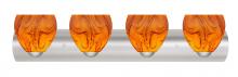 Besa Lighting 4WZ-4122HB-SN - Besa Wall Bolla Satin Nickel Habanero 4x60W Medium Base