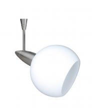 Besa Lighting SP-155907-06-SN - Besa Spotlight With 6&#34; Stem Palla 3 Satin Nickel Opal Matte 1x35W Halogen Mr11