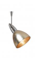 Besa Lighting SP-1758GF-12-SN - Besa Spotlight With 12&#34; Stem Divi Satin Nickel Gold Foil 1x50W Halogen Mr16