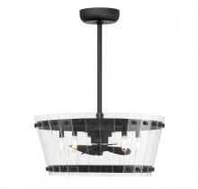 Savoy House 24-FD-8853-89 - Ventari 5-Light LED Fan D&#39;Lier in Matte Black