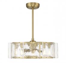 Savoy House 27-FD-8201-322 - Genry 5-Light LED Fan D&#39;Lier in Warm Brass