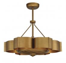 Savoy House 39-FD-125-54 - Stockholm 6-Light Fan D&#39;Lier in Gold Patina