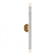 Savoy House 9-2901-2-264 - Callaway 2-Light Wall Sconce in White Marble with Warm Brass