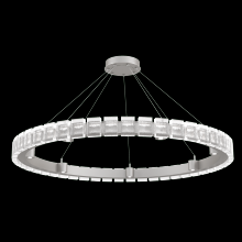 Hammerton CHB0087-50-BS-TP-CA1-L3 - Tessera 50in Ring-Beige Silver-Pavé Cast Glass