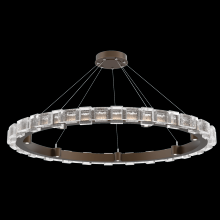 Hammerton CHB0087-50-FB-TE-CA1-L3 - Tessera 50in Ring-Flat Bronze-Tetro Cast Glass