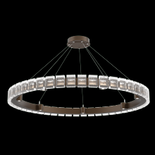 Hammerton CHB0087-50-FB-TP-CA1-L3 - Tessera 50in Ring-Flat Bronze-Pavé Cast Glass