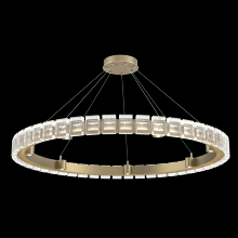 Hammerton CHB0087-50-GB-TP-CA1-L3 - Tessera 50in Ring-Gilded Brass-Pavé Cast Glass