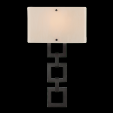 Hammerton CSB0033-0B-GB-FG-E2 - Carlyle Square Link Cover Sconce-0B 11"