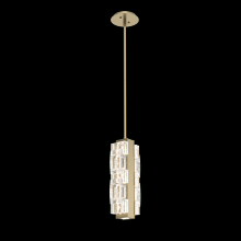 Hammerton LAB0087-01-GB-TE-001-L2 - Tessera Pendant-Gilded Brass-Tetro Cast Glass