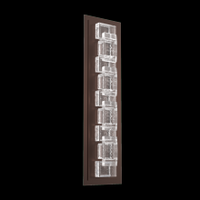 Hammerton ODB0087-02-SB-TE-L2 - Tessera Outdoor Sconce (M)-Statuary Bronze-Tetro Cast Glass