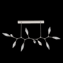 Hammerton PLB0050-BC-BS-CS-001-L1 - Rock Crystal 10pc Branch-Beige Silver-Chilled Blown Glass
