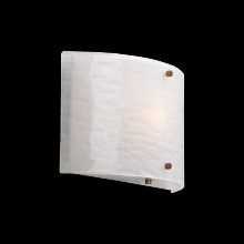 Hammerton CSB0044-0A-PN-IW-E2 - Textured Glass Round Cover Sconce-0A 11&#34;