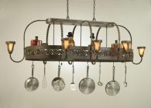 Hi-Lite MFG Co. H-89Y-D-BK01/B-SIL SS W/CI - POT RACK COLLECTION