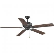 Progress P2562-80 - Lakehurst Collection 60&#34; Indoor/Outdoor Five-Blade Ceiling Fan