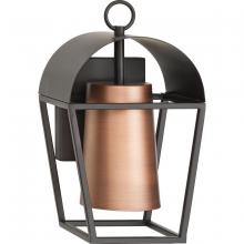 Progress P560335-020 - Hutchence Collection One-Light Antique Bronze with Antique Copper Transitional Outdoor Wall Lantern