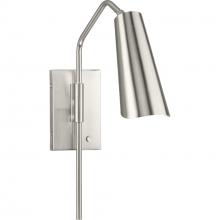 Progress P710131-009 - Cornett Collection One-Light Brushed Nickel Contemporary Wall Sconce
