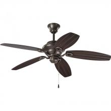 Progress P2533-20 - AirPro Collection 54&#34; Five-Blade Indoor/Outdoor Ceiling Fan