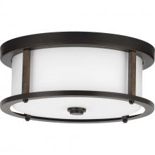 Progress P350144-020 - Mast Collection Two-Light 13&#34; Flush Mount
