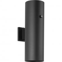 Progress P550104-031-30 - 6&#34; Black LED Outdoor Aluminum Up/Down Wall Mount Cylinder with Photocell
