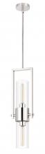 CAL Lighting FX-3758-1 - 60W Redmond metal pendant with clear glass shade
