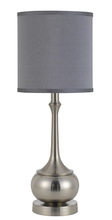 CAL Lighting BO-2256TB-BS - 24.5&#34; Height Metal Accent Lamp in Brushed Steel