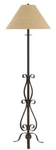 CAL Lighting BO-2703FL - 61&#34; Height Iron Floor Lamp in Rust