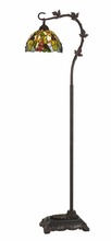 CAL Lighting BO-2754FL - 61&#34; Height Metal Tiffany Floor Lamp in Bronze Finish
