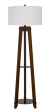 CAL Lighting BO-2833FL - 65&#34; Height Floor Lamp in Walnut Finish