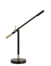 CAL Lighting BO-2843DK - 27&#34; Height Metal Desk Lamp in Black and Antique Brass Finish