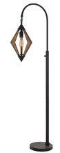 CAL Lighting BO-2856FL - 67&#34; Height Metal and Pine Wood Floor Lamp in Black and Wood Finish