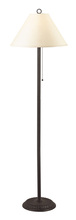 CAL Lighting BO-904FL-OW - 57&#34; Height Metal Floor Lamp in Black Rust Finish
