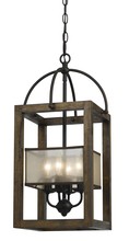 CAL Lighting FX-3536/4 - 23.50&#34; Inch Four Light Mission Chandelier in Dark Bronze