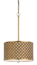 CAL Lighting FX-3597-1P - 25&#34; Inch Tall Metal Pendant in French Gold