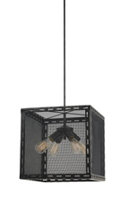 CAL Lighting FX-3625-4 - 16&#34; Inch Tall Metal Chandelier in Iron Finish