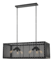 CAL Lighting FX-3625-6 - 14&#34; Inch Tall Metal Chandelier in Iron Finish